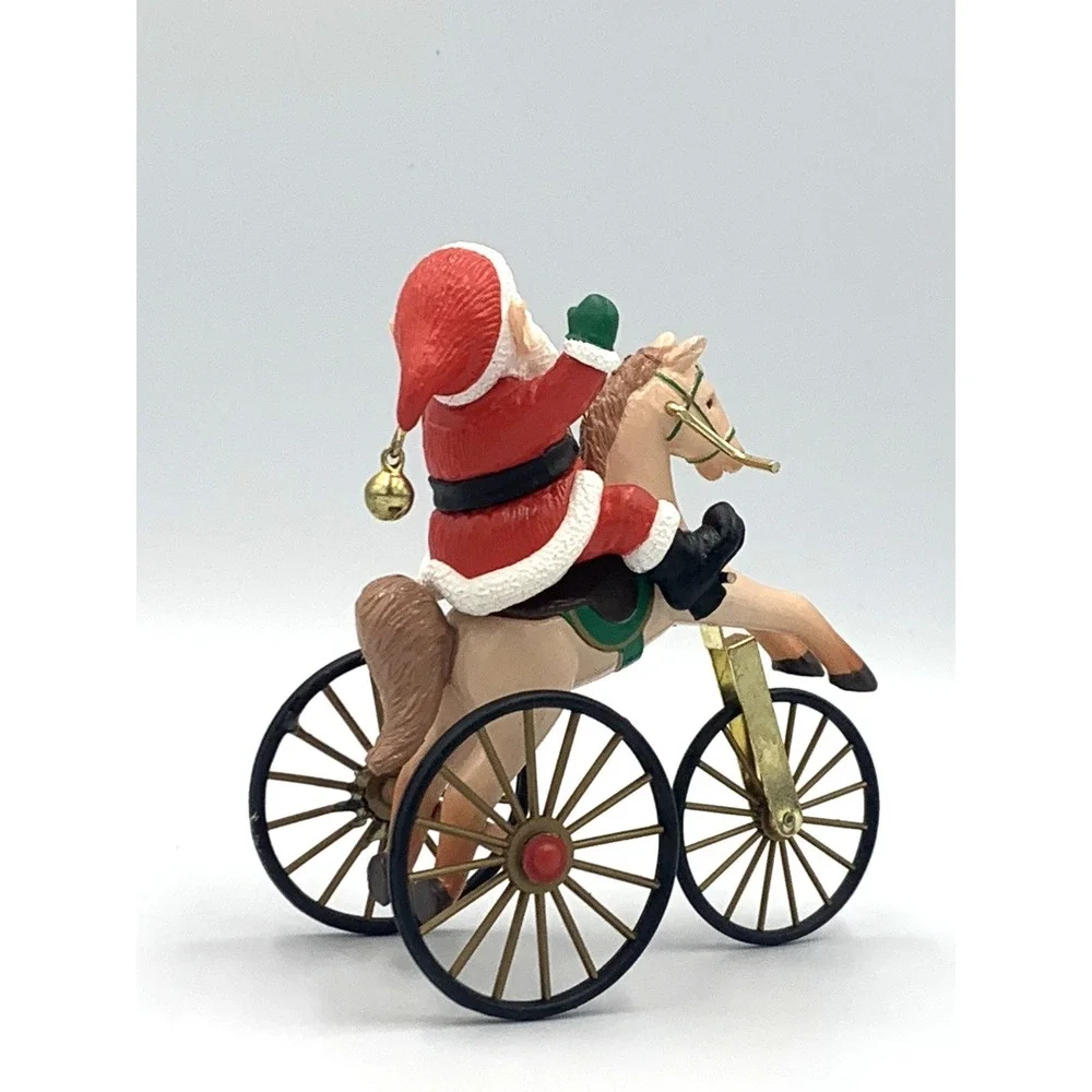 1988 'The‎ Wonderful Santacycle' Hallmark Keepsake Vintage Ornament Original Box
